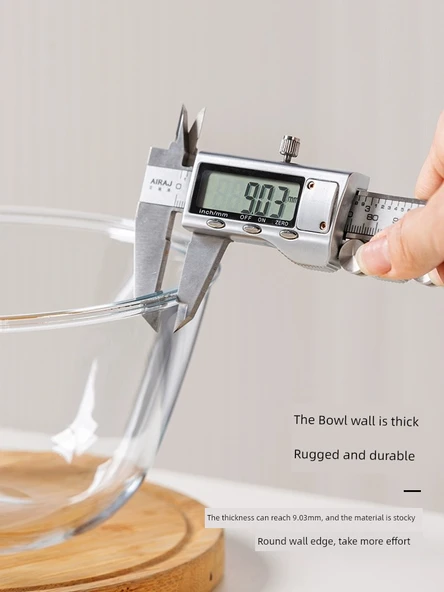 2700ml Isıya Dayanıklı Cam Kase - 6