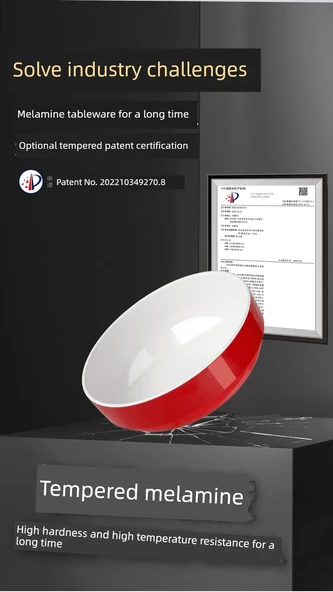 Kore Tarzı Melamin Kase - 370 Kahve Beyaz - 9