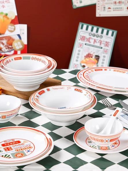 Melamin Servis Tabağı - 9 inç - Ekstra Kalın - 5