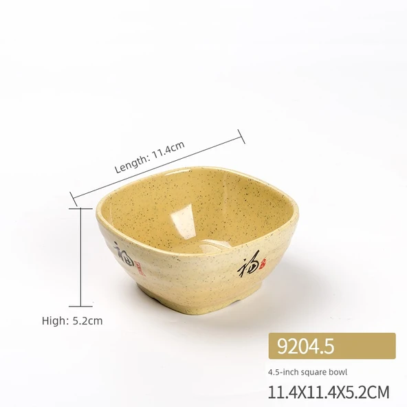 Çin Tarzı Melamin Kase - 9204.5 Uzun Ömürlü (A5 Düşmeye Dayanıklı)