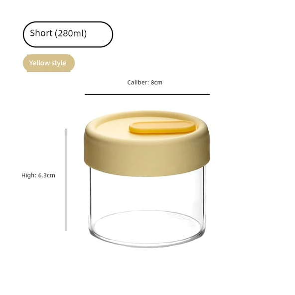 Cam Buharda Pişirme Kabı - Açık Sarı 280ml - Tekli
