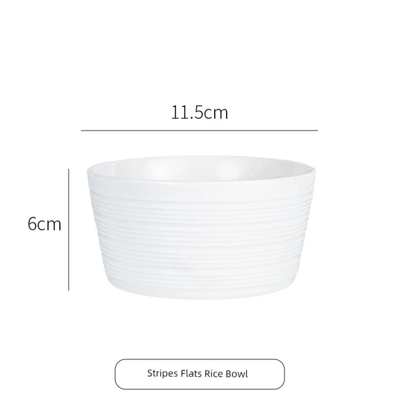 Minimalist Seramik Kase Seti - Hans Serisi 4.5 inç Düz Model 8'li