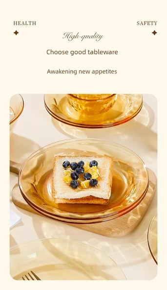 Amber Cam Küçük Kase 16.8cm - 4'lü Set - 11