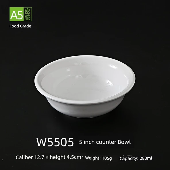 Melamin Kase - 5 inç Oval - A5 Gıda Sınıfı