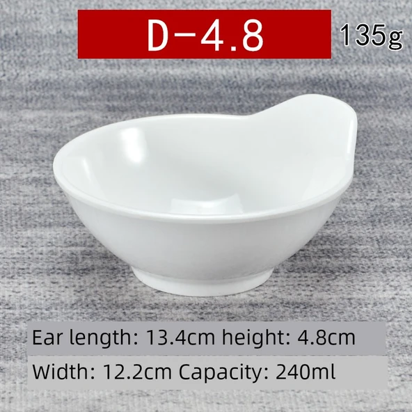 A5 Melamin Tek Kulplu Kase - 13,2 cm - D-4.8