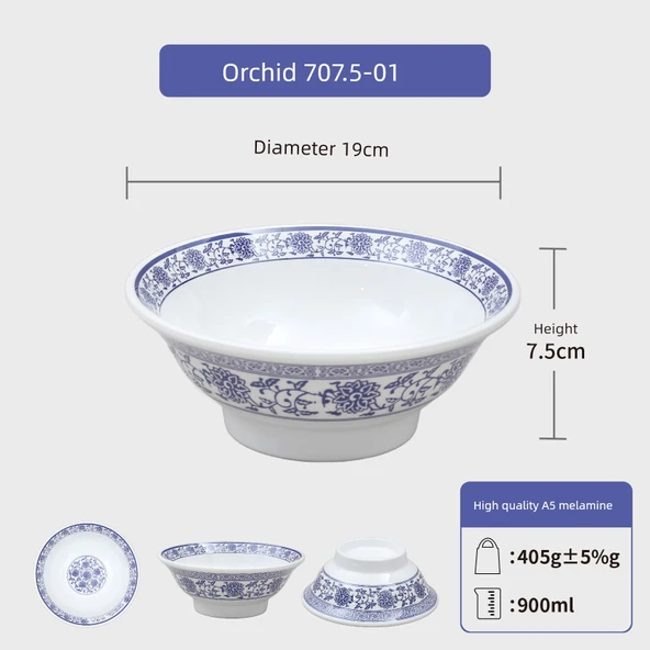 Melamin Retro Noodle Kasesi - 707.5-01 Orkide
