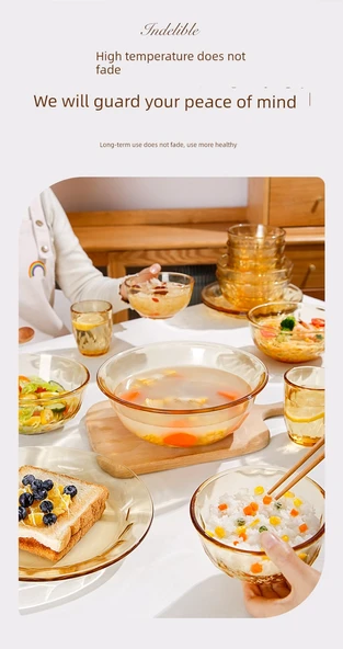 Amber Cam Su Bardağı 280ml - 6'lı Set - 10