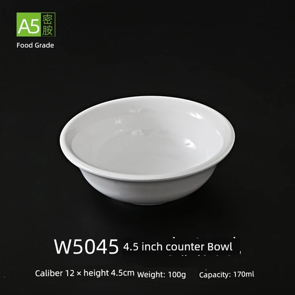 Melamin Kase - 4.5 inç Oval - A5 Gıda Sınıfı