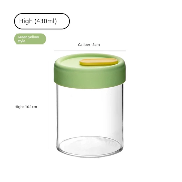 Cam Buharda Pişirme Kabı - Açık Yeşil 430ml - Tekli
