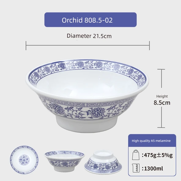 Melamin Retro Noodle Kasesi - 808.5-02 Orkide