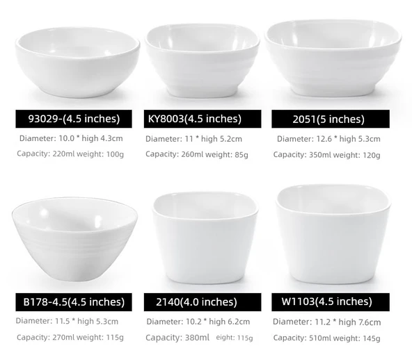 A5 Melamin Çorba Kasesi - 12,7 cm - K-5005 - Resim 11