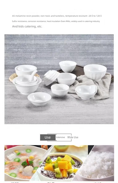 A5 Melamin Çorba Kasesi - 12,7 cm - K-5005 - Resim 6