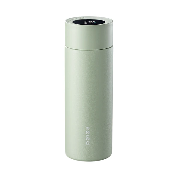 Dijital Ekranlı Termos - 316L Paslanmaz Çelik - 400ML - Lotus Yeşili
