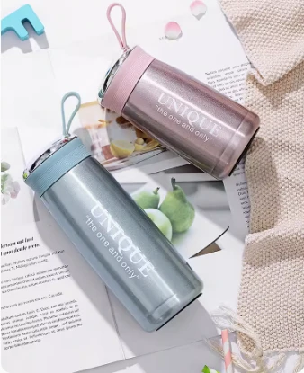 Paslanmaz Çelik Süzgeçli Termos - Kahve - 360ml - 6