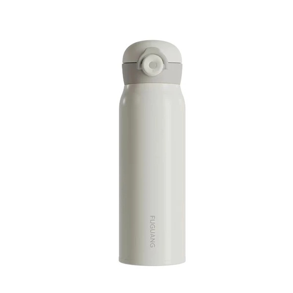500ml Beyaz Vakumlu Termos - 316 Paslanmaz Çelik