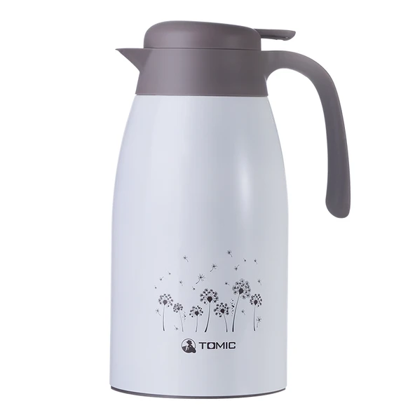 2 Litre Paslanmaz Çelik Termos - Beyaz