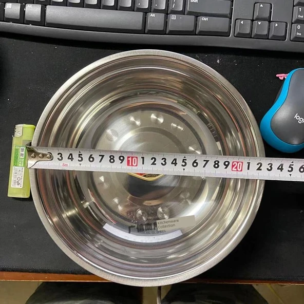 Paslanmaz Çelik Çorba Kasesi - 22.6cm Ağız Çapı