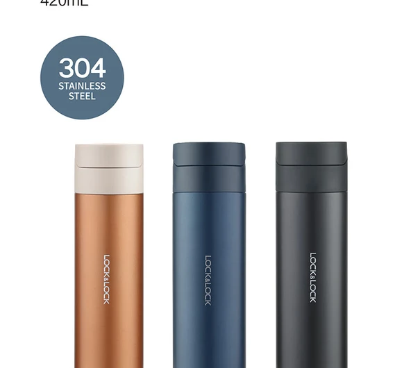 Mavi Termos Bardak - 420ml - Çift Katmanlı Vakum Yalıtımlı - 10