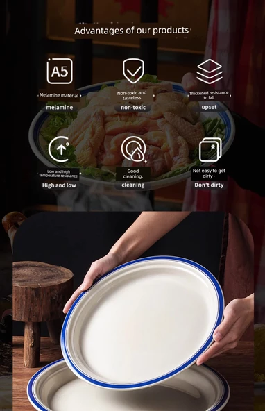 Retro Melamin Kase - 6 inç - 223160 - 7