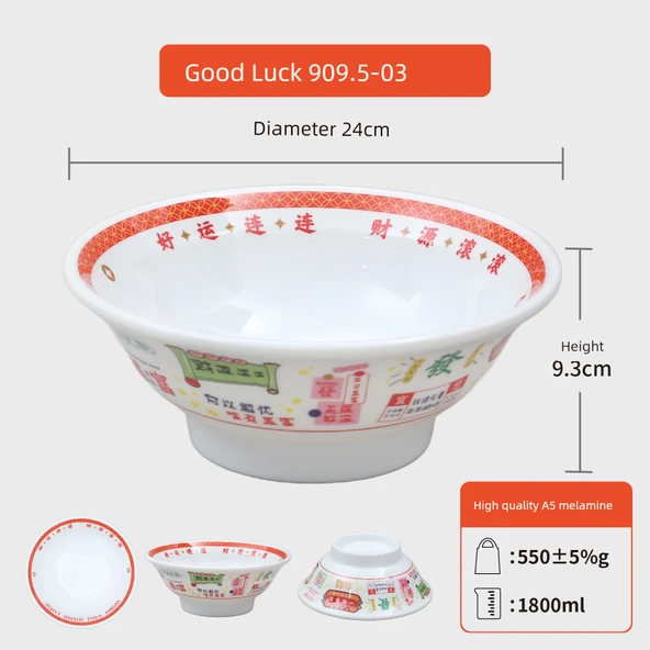Melamin Retro Noodle Kasesi - 909.5-03 İyi Şans