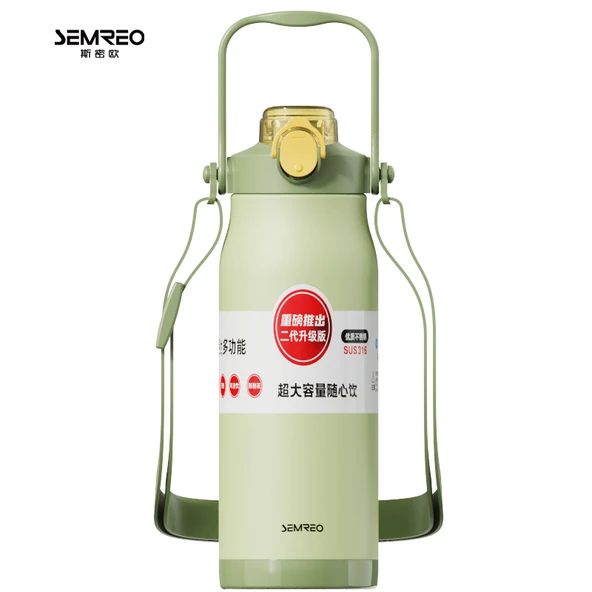 1300ml Paslanmaz Çelik Termos - Yeşil