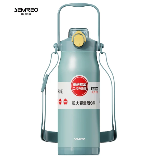 1300ml Paslanmaz Çelik Termos - Su Mavisi