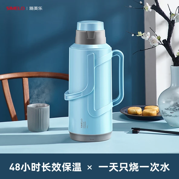 Kyoto Stil Cam Termos Sürahi - 3.2L - Matcha Yeşili - 3