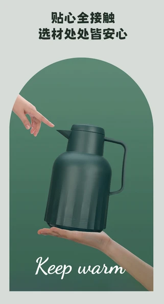 Yaylı Termos - Sis Mavi - 1000ML - 10