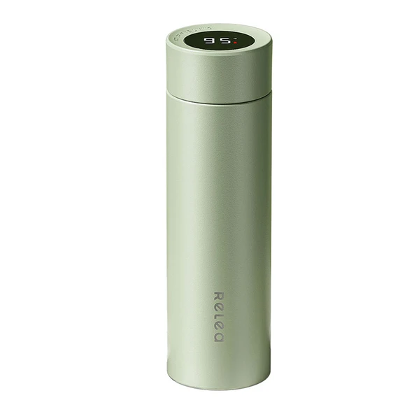 Dijital Ekranlı Termos - 316L Paslanmaz Çelik - 500ML - Lotus Yeşili