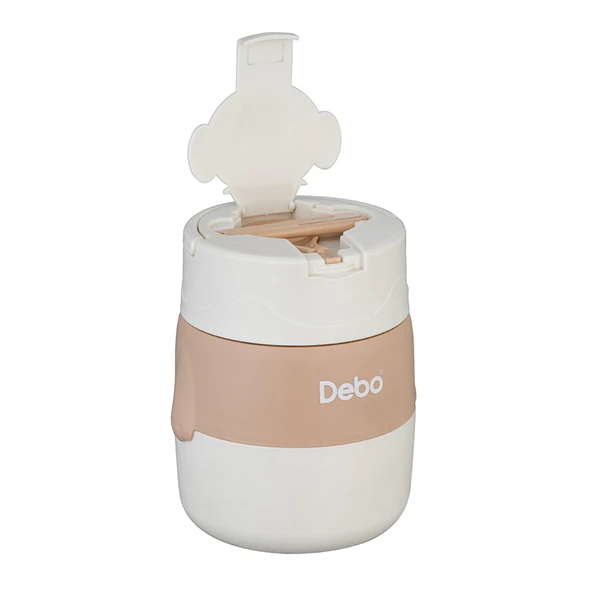 Paslanmaz Çelik Yemek Termosu - Beyaz - 500ml - 2