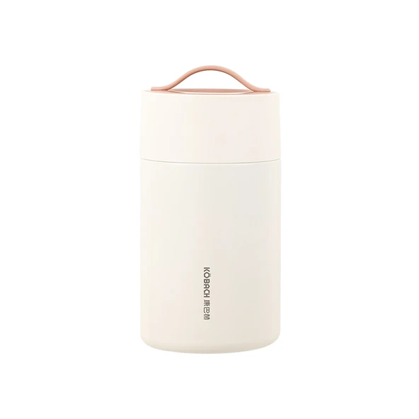 Yemek Termosu - 1000ML - Katlanır Kaşıklı - Beyaz