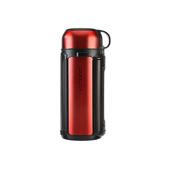Geniş Ağızlı Vakumlu Termos - 1.5L - Paslanmaz Çelik - Kırmızı