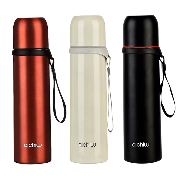 Aiqi Wu Shui Yue Termos Bardak - AI-D78 Karışık Renkli - 500ml