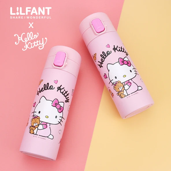 HelloKitty 316 Paslanmaz Çelik Termos Bardak - Pembe - 350ml - 2