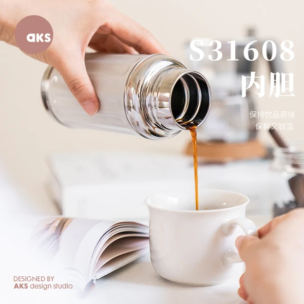 Retro Yalıtımlı Bardak - 450ml - Süt Beyazı - 3