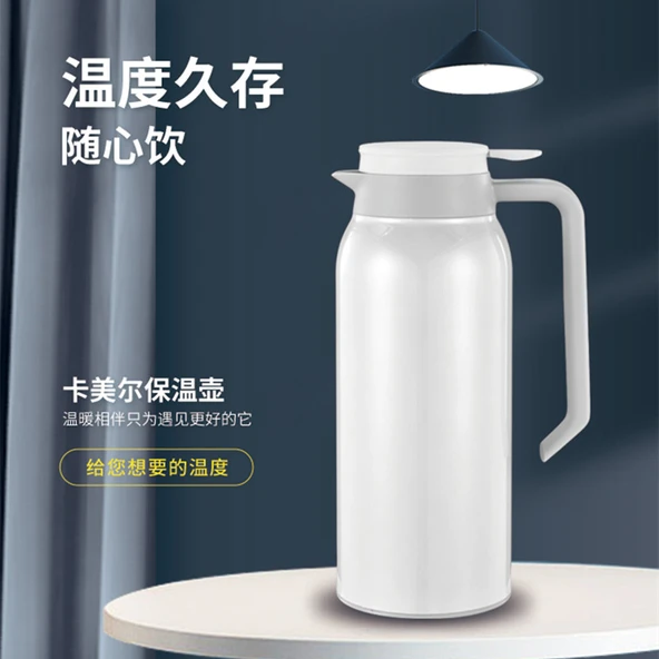 1500ML Vakumlu Termos - Paslanmaz Çelik - Beyaz - 2
