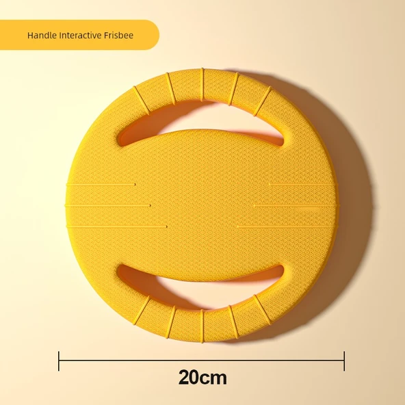 Köpek Çiğneme Oyuncağı - Saplı İnteraktif Frizbi (20cm)