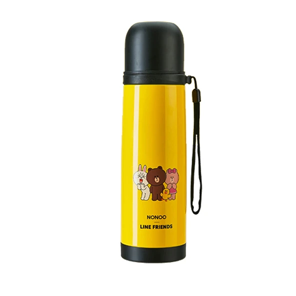 500ml Sarı Termos Bardak - Çift Katmanlı Yalıtımlı