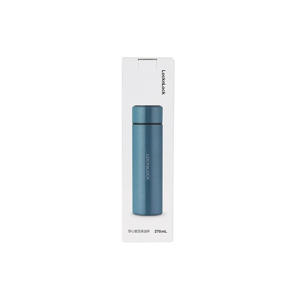 Akıllı Dijital Ekranlı Termos - 270ml - Su Mavisi - 2