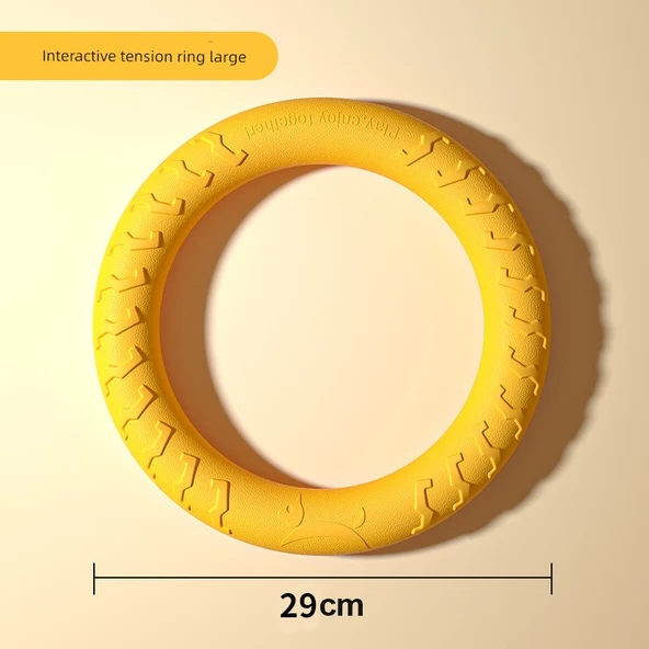 İnteraktif Köpek Oyuncağı Seti - İnteraktif Gergi Halkası Büyük [32cm, Geliştirilmiş Molar Parçacıklı]