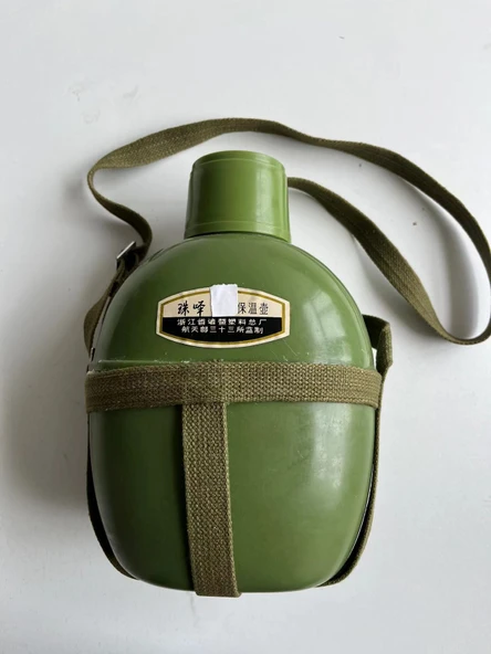 2 Litre Termal Kettle - Askeri Yeşil - Seyahat Tipi - Paslanmaz Çelik