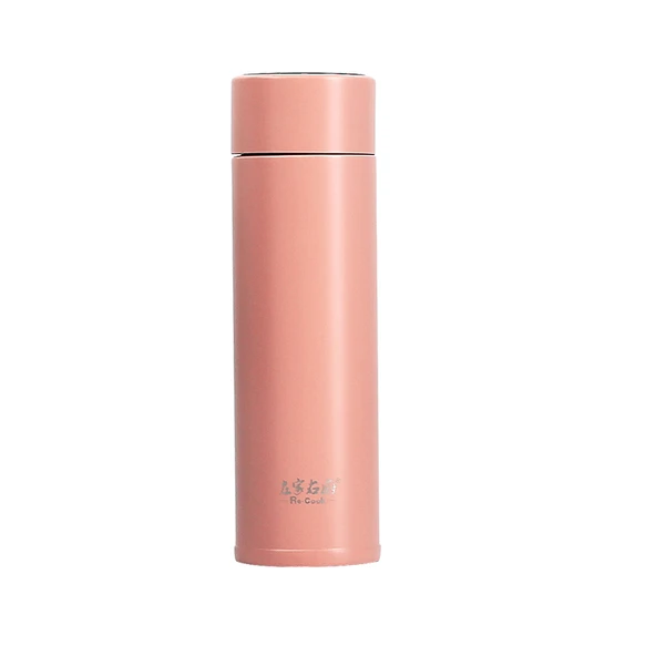 Akıllı Sıcaklık Göstergeli Termos Bardak - 316 Paslanmaz Çelik - 320ml - Pembe