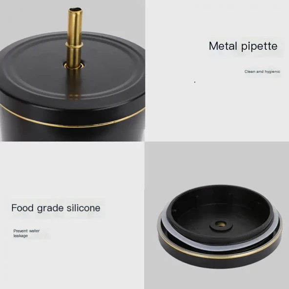 KT Gri Desenli Termos Bardak - 750ml - 7