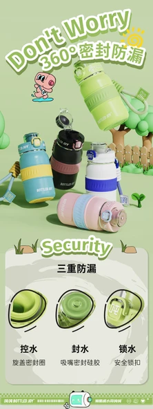 500ml Siyah Pembe Termos Bardak - Çift Katmanlı Yalıtımlı - 10