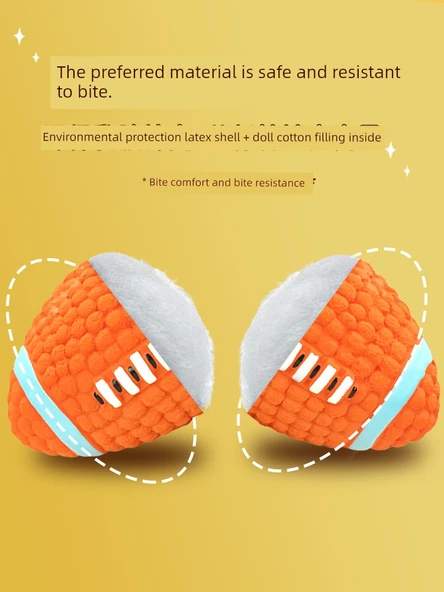 Köpek Çiğneme Oyuncağı Topu - Küçük Boyut Isırmaya Dayanıklı Patlayan Toplu - Resim 6