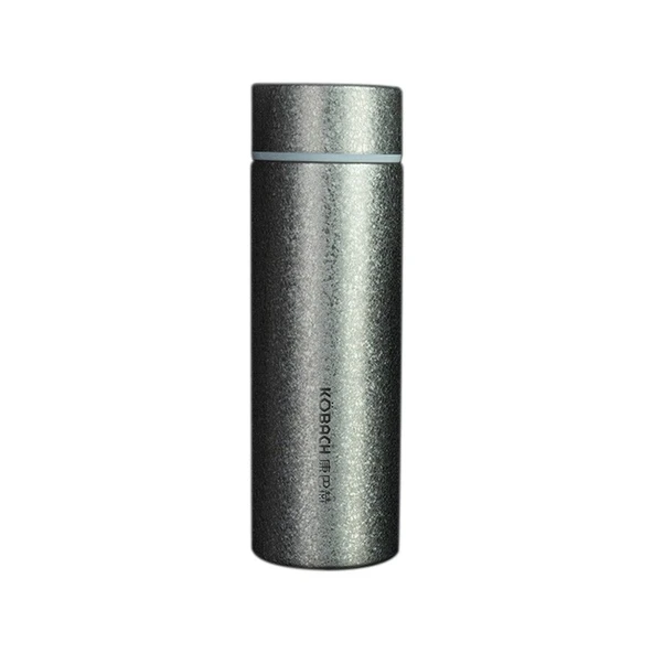 Titanyum Yalıtımlı Bardak - 420ml - Koyu Gri