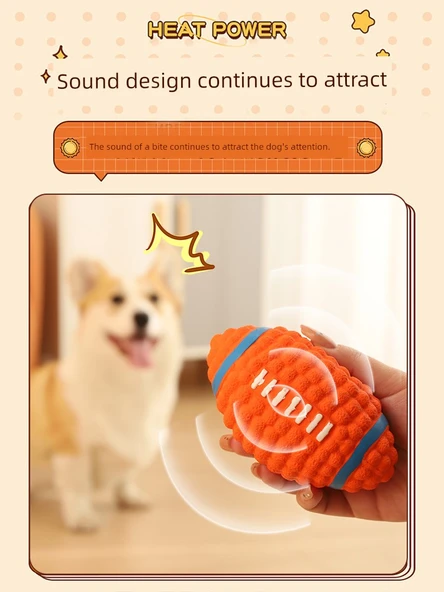 Köpek Çiğneme Oyuncağı Topu - Küçük Boyut Isırmaya Dayanıklı Patlayan Toplu - Resim 3