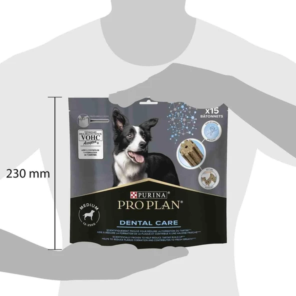 Proplan Medium Breed Dental Care Orta ve Büyük Irk Köpekler için Diş Sağlığı Ödülü 15 Parça 345 gr - 2