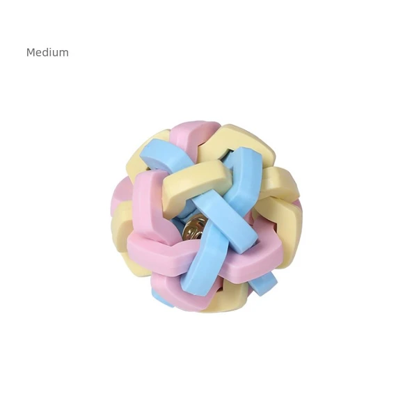 Zilli Köpek Oyun Topu - Pembe - Orta 7cm