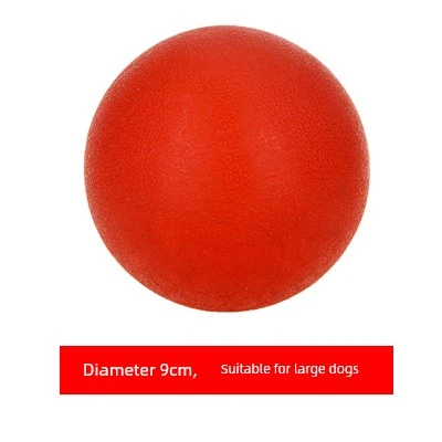 Köpek Isırmasına Dayanıklı Top Oyuncak - Kırmızı Dolu Top Süper Büyük Boy (Yüksek Elastik Süper Isırık Dayanımı)